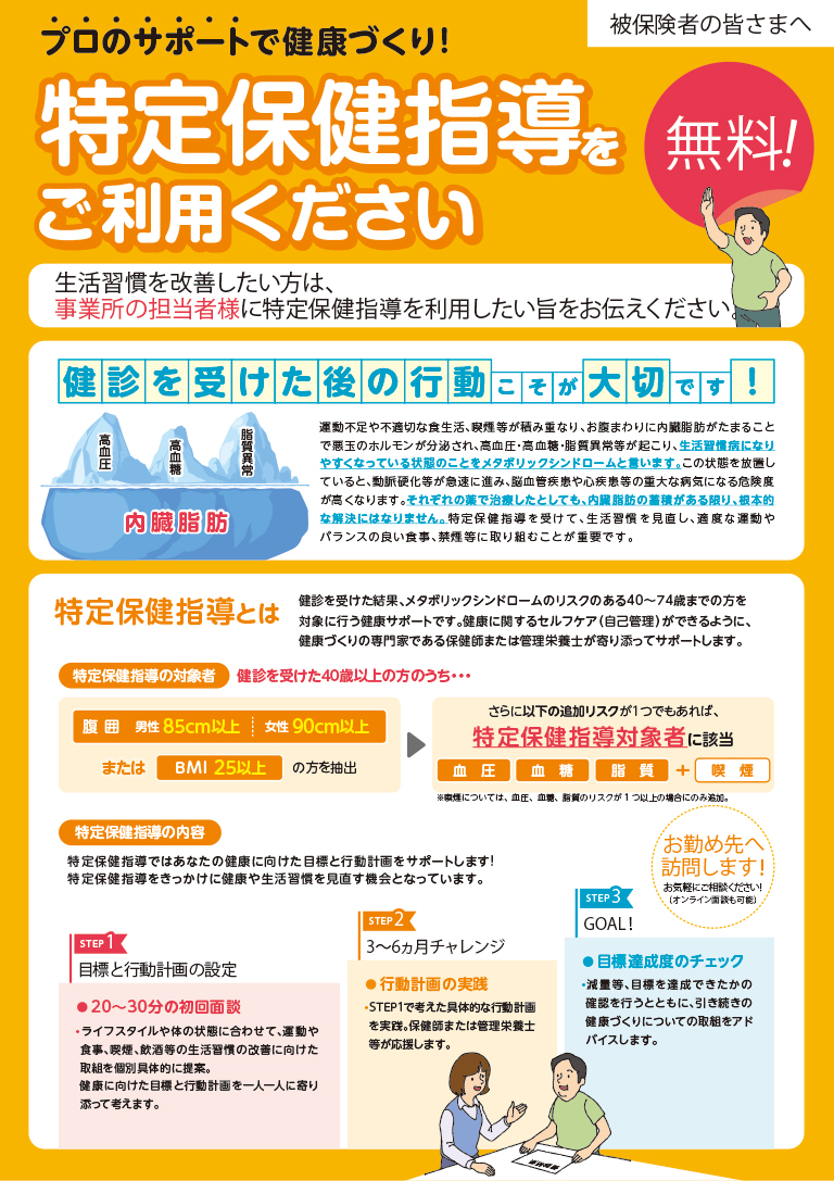 特定保健指導のイメージ画像1
